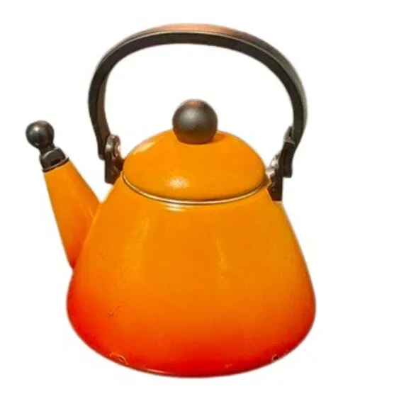 Le Creuset 1.7Qt Kone Stovetop Kettle - Flame Orange (Classic Removable Whistle) - Picture 2 of 7